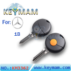 Benz 1button smart remote key shell